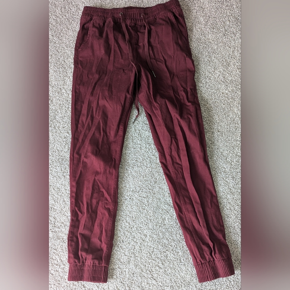Blue Rain Brand, Maroon, Elastic Waist, Drawstring Joggers - Ladies Jr Size Xs